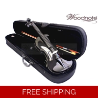 Woodnote VB-290BK 4/4 Black Violin Fiddle-Bow/Rosin/Case/String Set